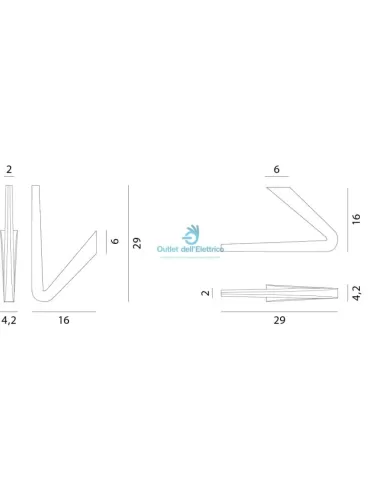 Rotaliana 1tkw000043zlo tick wo Wand-/Deckenleuchte LED 12 W 3000 K graues Aluminium